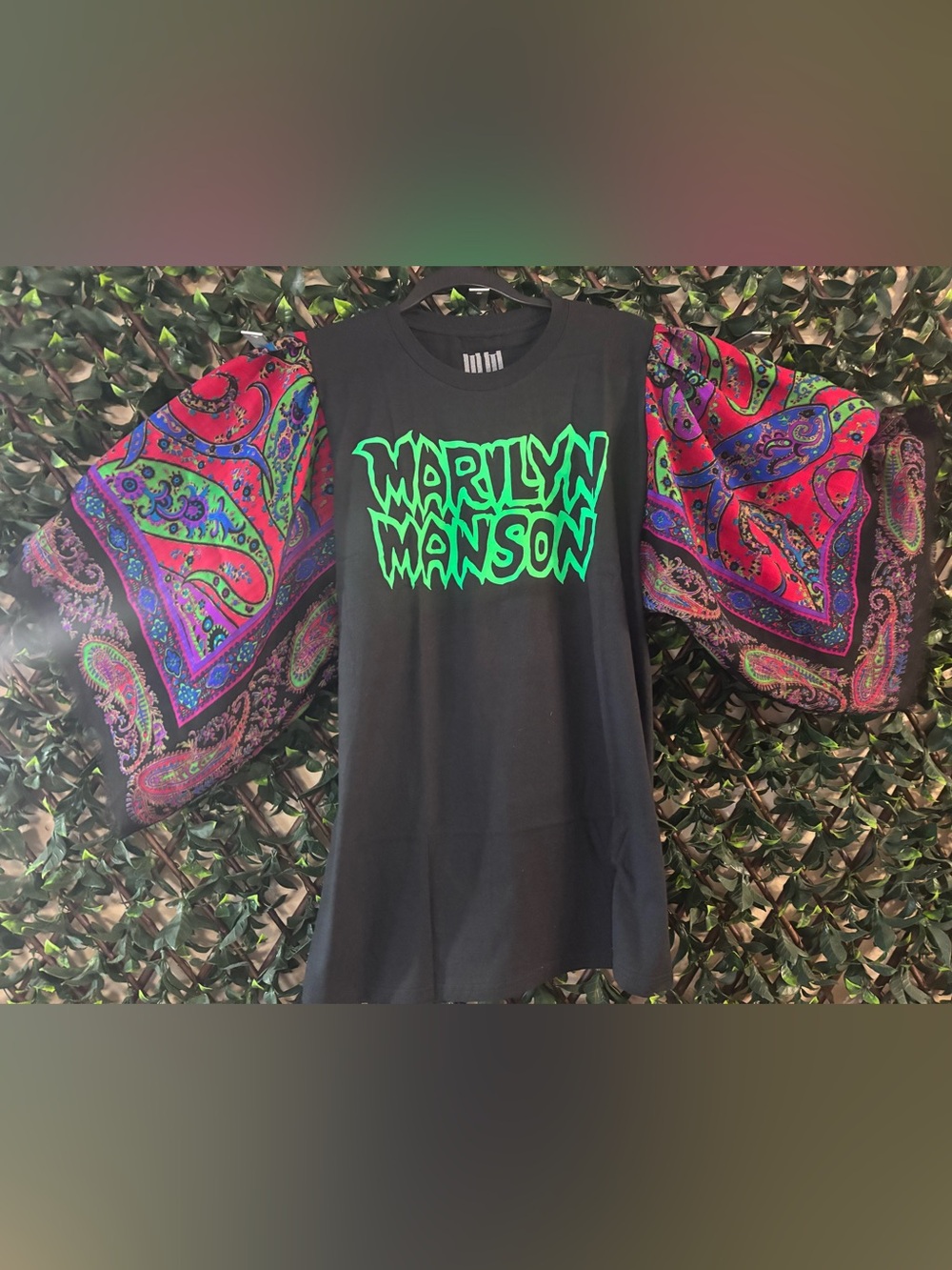 UPCYCLED one of a kind, MARILYN MANSON Band Music T Shirt